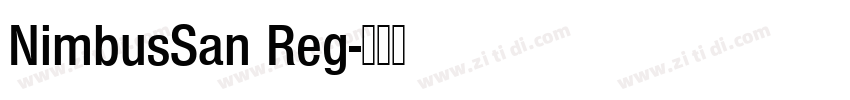 NimbusSan Reg字体转换